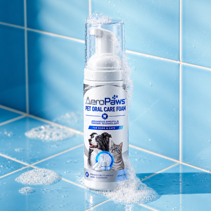 AeroPaws foam in the bathroom