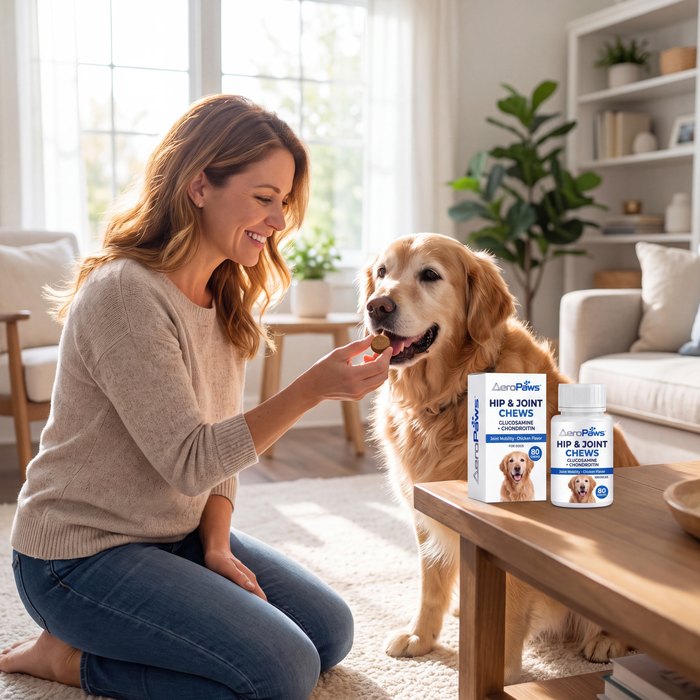 Hip & Joint Chews at home