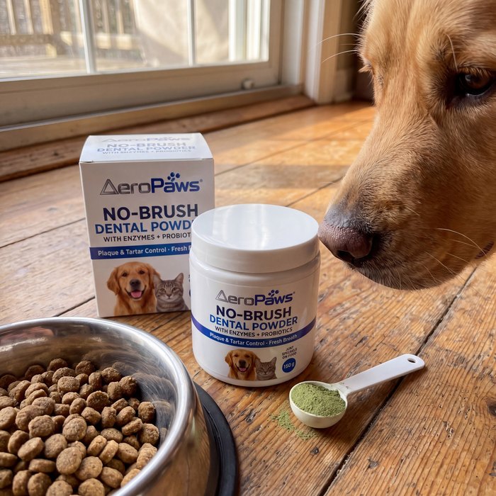 No-Brush Dental Powder at home
