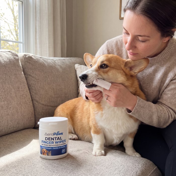 Dental Finger Wipes in daily use