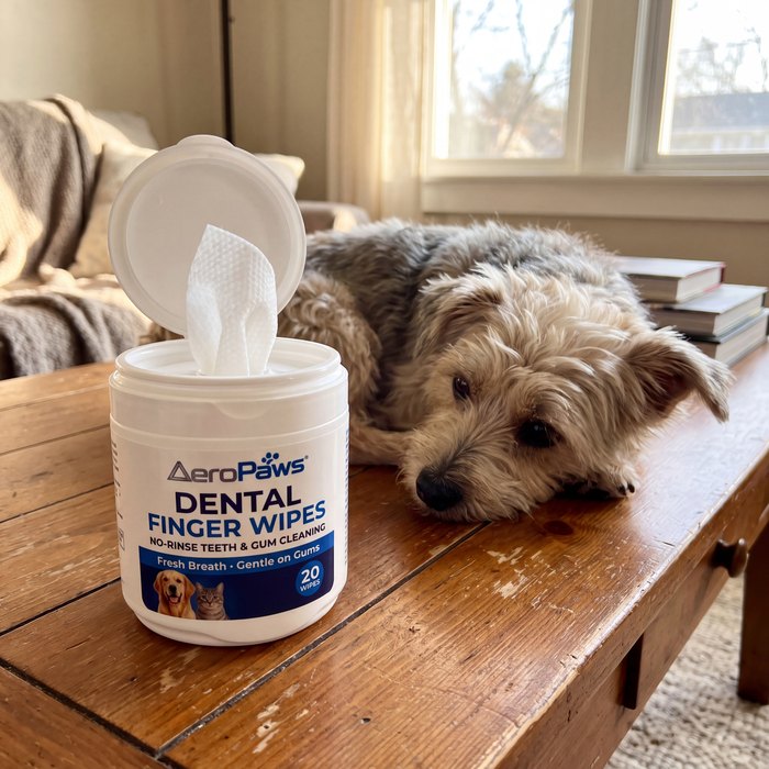 Dental Finger Wipes at home