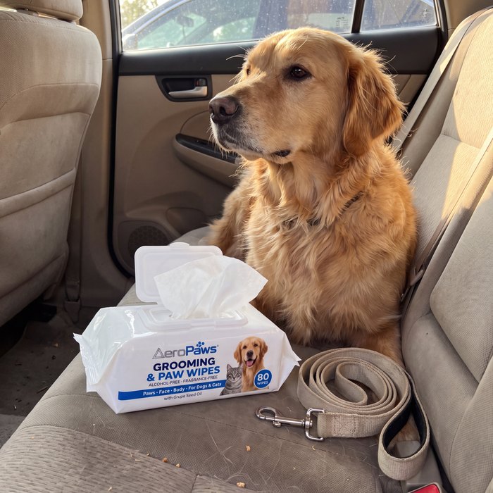 Grooming & Paw Wipes at home