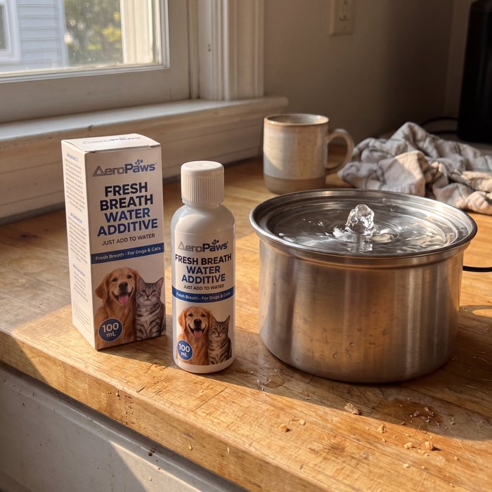 Fresh Breath Water Additive at home