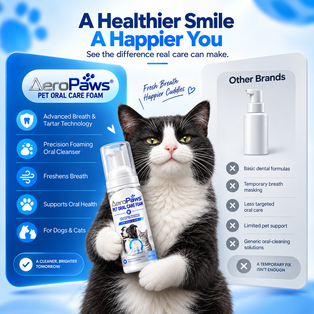 AeroPaws® Pet Oral Care Foam