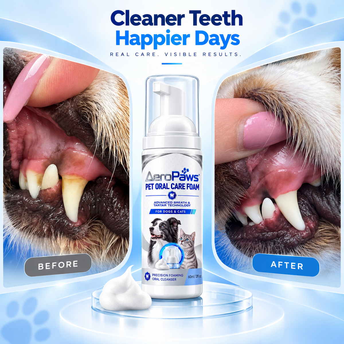 AeroPaws® Pet Oral Care Foam