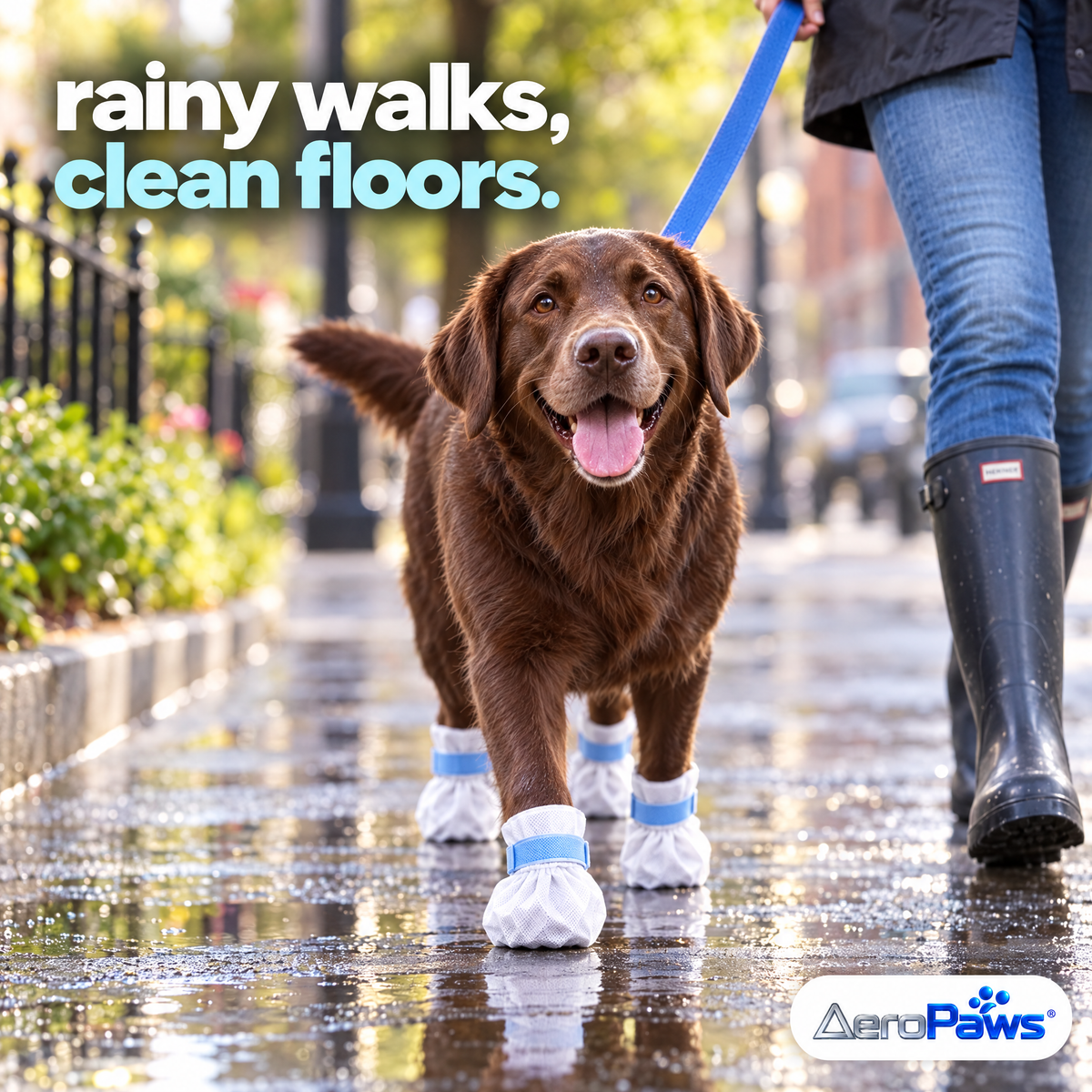 AeroPaws® Disposable Dog Paw Covers – Water-Resistant, 20 Pack